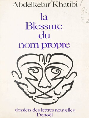 cover image of La blessure du nom propre